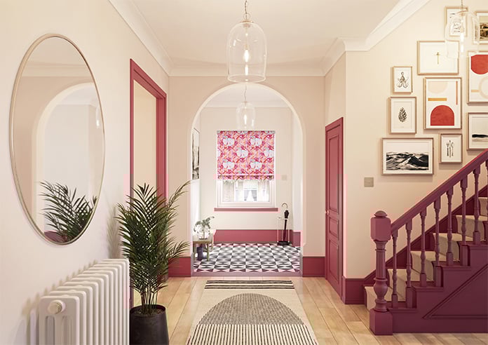 Faded Glamour, Fairground Stripe - Motorised Roman Blind - Image 8